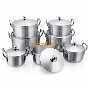 7 pcs marmites de cuisine en aluminium (SUNDABEST)