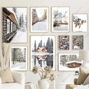 Affiche montagne vintage