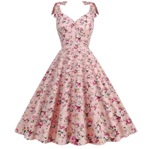 Robe vintage à fleurs