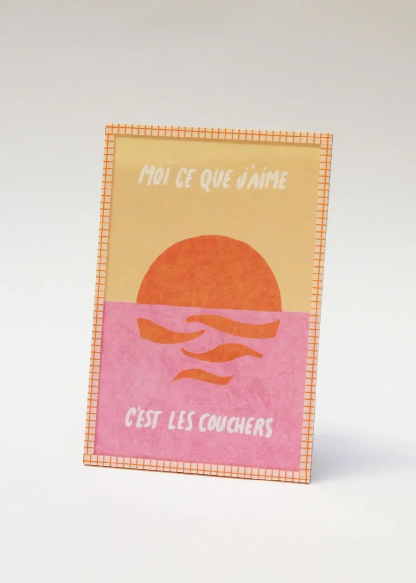 Illustration encadrée | Moi ce que j'aime c'est les couchers – Image 2