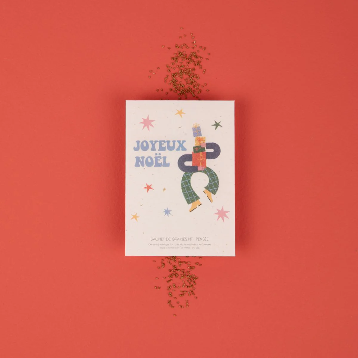 Sachet de graines | Joyeux Noel Bonhomme – Image 2