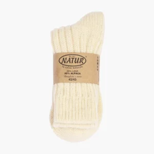 Chaussettes Laine/Alpaga - Blanc cassé