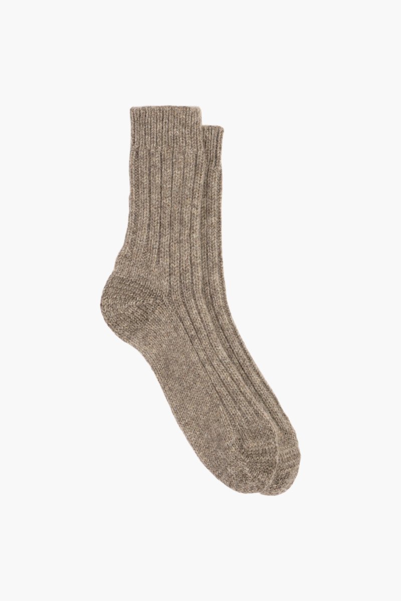 Chaussettes Laine/Alpaga - Marron – Image 3